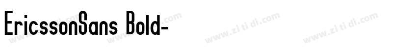 EricssonSans Bold字体转换